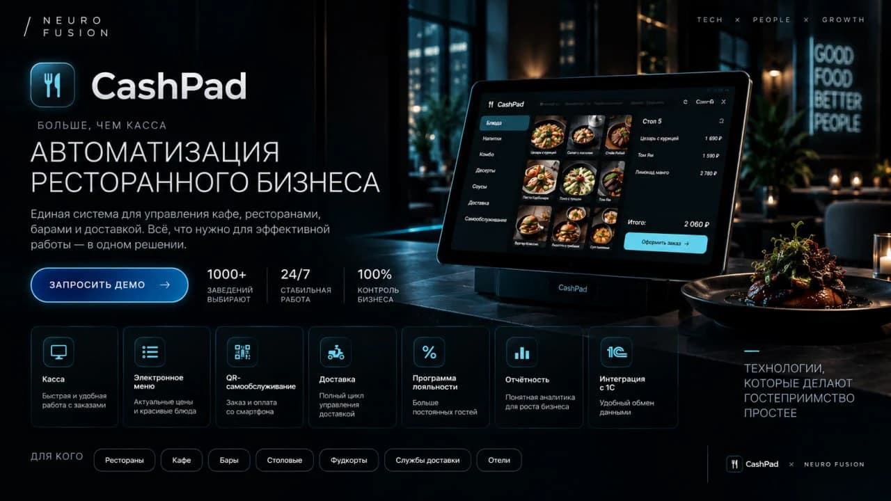 Презентационный экран CashPad